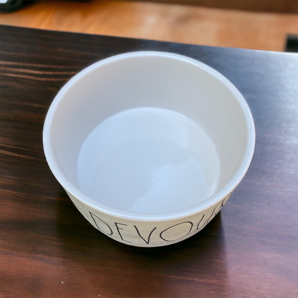 Rae Dunn DEVOUR Pet Bowl - Picture 2 of 5